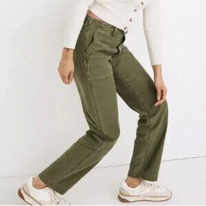 Madewell Griff High Waist Fatigue Pant Women's Size 27 MD419 NWT Utility